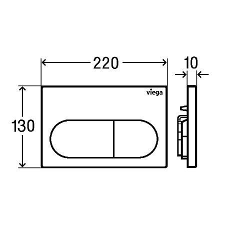 Кнопка смыва Viega Visign for Life 6 773762 белый