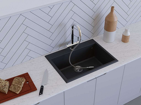 Кухонная мойка Omoikiri Tedori 68-BL 68х50 черный