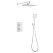 Душевая система ABBER Weiss Insel AF8051W скрытого монтажа без излива, термостат, белый