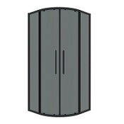 Душевой уголок Grossman Cosmo 301.K33.02.1010.21.10 98,5-100x98,5-100x195 тонированное/черный матовы