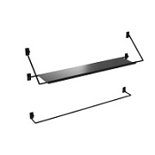 Полка-вешалка Niagara Nova NG9020B 90 черный матовый