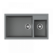 Кухонная мойка Omoikiri Tedori 86-2-LB-GR 86х50 серый Кухонная мойка Omoikiri Tedori 86-2-LB-GR 86х50 серый