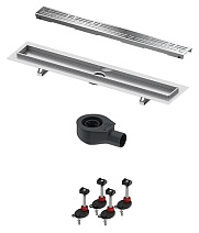 Душевой лоток Tece TECEdrainline 70 см с решеткой, сифоном и опорами