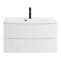 Тумба с раковиной BelBagno Marino MARINO-1000-2C-SO-BO-P 100 bianco opaco