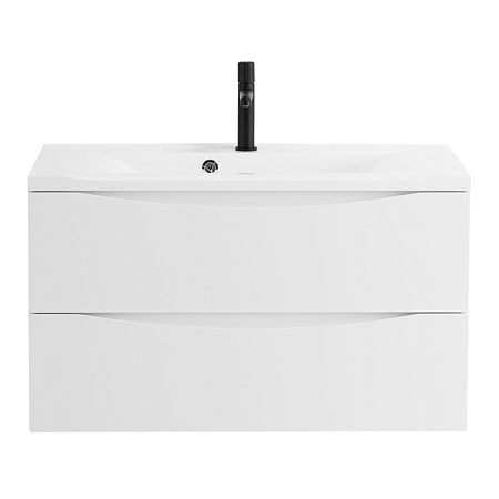 Тумба с раковиной BelBagno Marino MARINO-1000-2C-SO-BO-P 100 bianco opaco