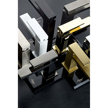 Смеситель Boheme Qubic 471-MG для раковины, золото матовое