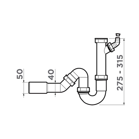 Отводная арматура для измельчителя Omoikiri NA-01