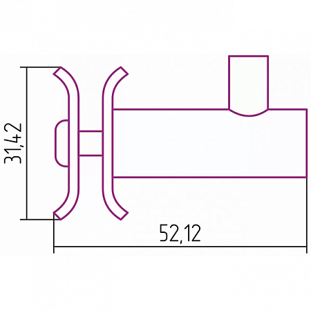 Вешалка Стилье 00100-0050 хром