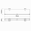 Полка WasserKRAFT Oder K-3044 стеклянная, хром - фото 3