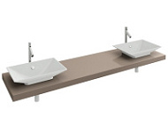 Столешница Jacob Delafon Parallel EB55-2000-E10 200 cм, с 2 отверстиями, квебекский дуб