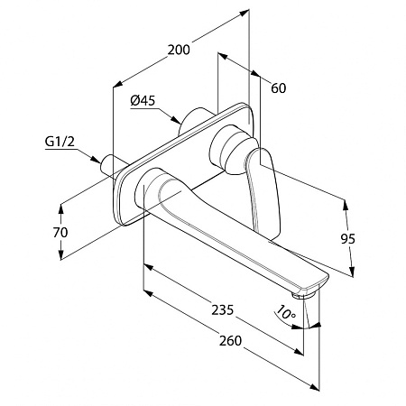 Смеситель Kludi Balance 522470575 для раковины, хром