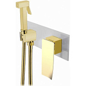 Гигиенический душ со смесителем Boheme 147-CRG.2 хром/золото