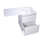 Тумба с раковиной напольная El Fante Даллас 110 R 2 ящика, эмаль, белый - фото 4
