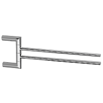 Полотенцедержатель Cisal System SY09021021 47 двойной, хром Полотенцедержатель Cisal System SY09021021 47 двойной, хром