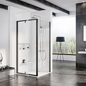 Душевой уголок Ravak Pivot PDOP1-80 + PPS-90 Transparent, черный