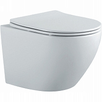 Унитаз подвесной Aquatek Европа AQ1901-MW с сидением Soft Close, белый матовый