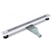 Душевой лоток Esbano Slim S-LINE-80MC с решёткой, хром матовый