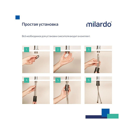 Смеситель для раковины Milardo Demi DEMSB00M01 хром
