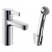 Смеситель Hansgrohe Metris S 31160000 для раковины с гигиеническим душем Смеситель Hansgrohe Metris S 31160000 для раковины с гигиеническим душем