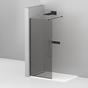 Душевая перегородка Cezares Liberta LIBERTA-L-1-110-120-GR-NERO тонированное стекло