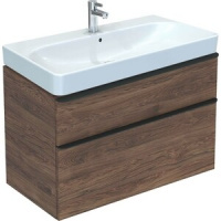 Тумба с раковиной Geberit Smyle Square 500.354.JR.1 90 пекан