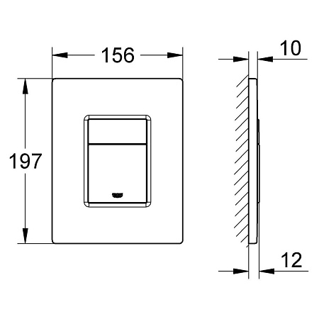 Кнопка смыва Grohe Skate Cosmopolitan 38732GL0 холодный рассвет