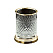 Стакан Boheme Murano Cristal 10218 для зубных щеток, золото