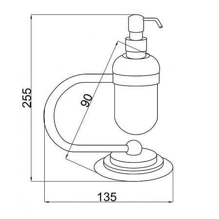 Дозатор для жидкого мыла Boheme Murano 10909-CR хром