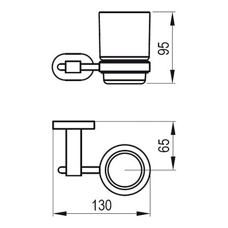 Держатель для стаканов Ravak Chrome CR 210 X07P188