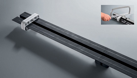 Душевой лоток Viega Advantix Vario 721671 L300–1200 BH70–95 укорачиваемый