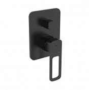 Смеситель встраиваемый IDDIS Slide SLIBL00i67 для ванны с душем, черный