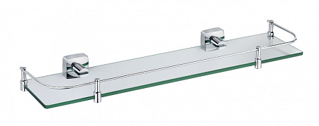 Полка стеклянная Fixsen Kvadro FX-61303B хром