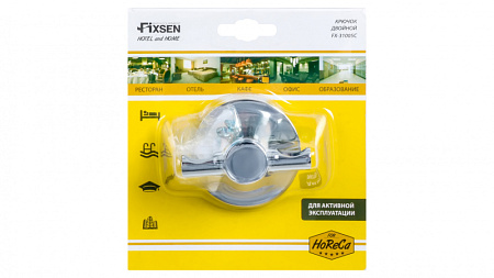 Крючок двойной Fixsen Hotel FX-31005C хром