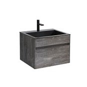 Тумба с раковиной Vincea Chiara VMC-2C600GS 60 подвесная, 1 выкатной ящик, G.Stone