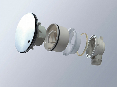 Поддон для душа из искусственного мрамора Cezares TRAY-S-R-100-550-13-W радиальный
