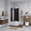 Душевая кабина Niagara Eco E100/80/40L/TN/BK 100x80x195 L стекло тонированное/профиль серебро - фото 3