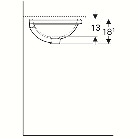 Раковина Geberit Variform 500.746.01.2 33 белый