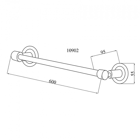 Полотенцедержатель Boheme Murano 10902-W-BR бронза/белый