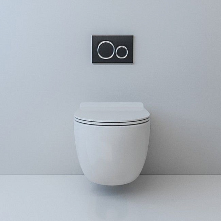 Унитаз подвесной Esbano Garcia безободковый, черный матовый