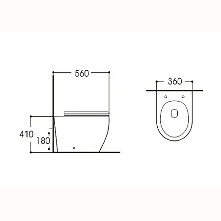Унитаз приставной Aquatek Европа AQ1902-00 микролифт, белый