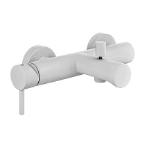 Смеситель Palazzani Digit 02101543 для ванны с душем, белый матовый Смеситель Palazzani Digit 02101543 для ванны с душем, белый матовый