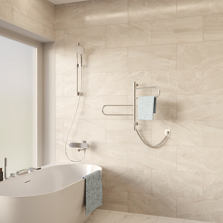 Полотенцесушитель электрический Vincea VTD-1R1CE 44x60 хром