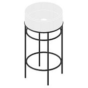 Консоль под раковину ArtCeram Vogue ACA058 17 44 matt black