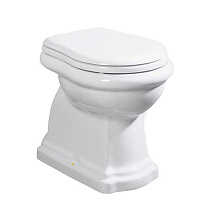 Унитаз приставной Kerasan Retro 101001 вертикальный выпуск, фурнитура золото