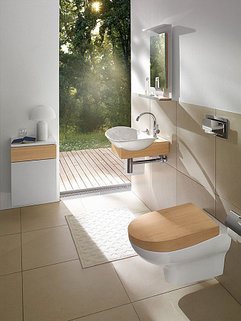 Унитаз подвесной Villeroy & Boch My Nature 561010R1 белый альпин CeramicPlus