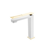 Смеситель Boheme Q 142-WG для раковины, белый/золото