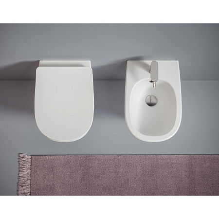 Биде подвесное ArtCeram Ten TEB004 01;00 белый глянцевый