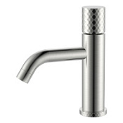 Смеситель Boheme Stick 121-NB для раковины, ручка Diamond, никель брашированный