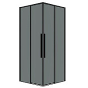 Душевой уголок Grossman Galaxy 300.K33.01.9090.21.10 88-89x88-89x195 тонированное/черный матовый