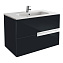 Тумба с раковиной Roca Victoria Nord Black Edition ZRU9000097 80 черная - фото 6
